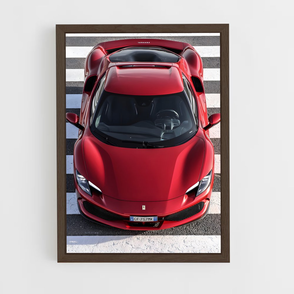 Poster gtb de Rouge – affiche Ferrari (vue 5)